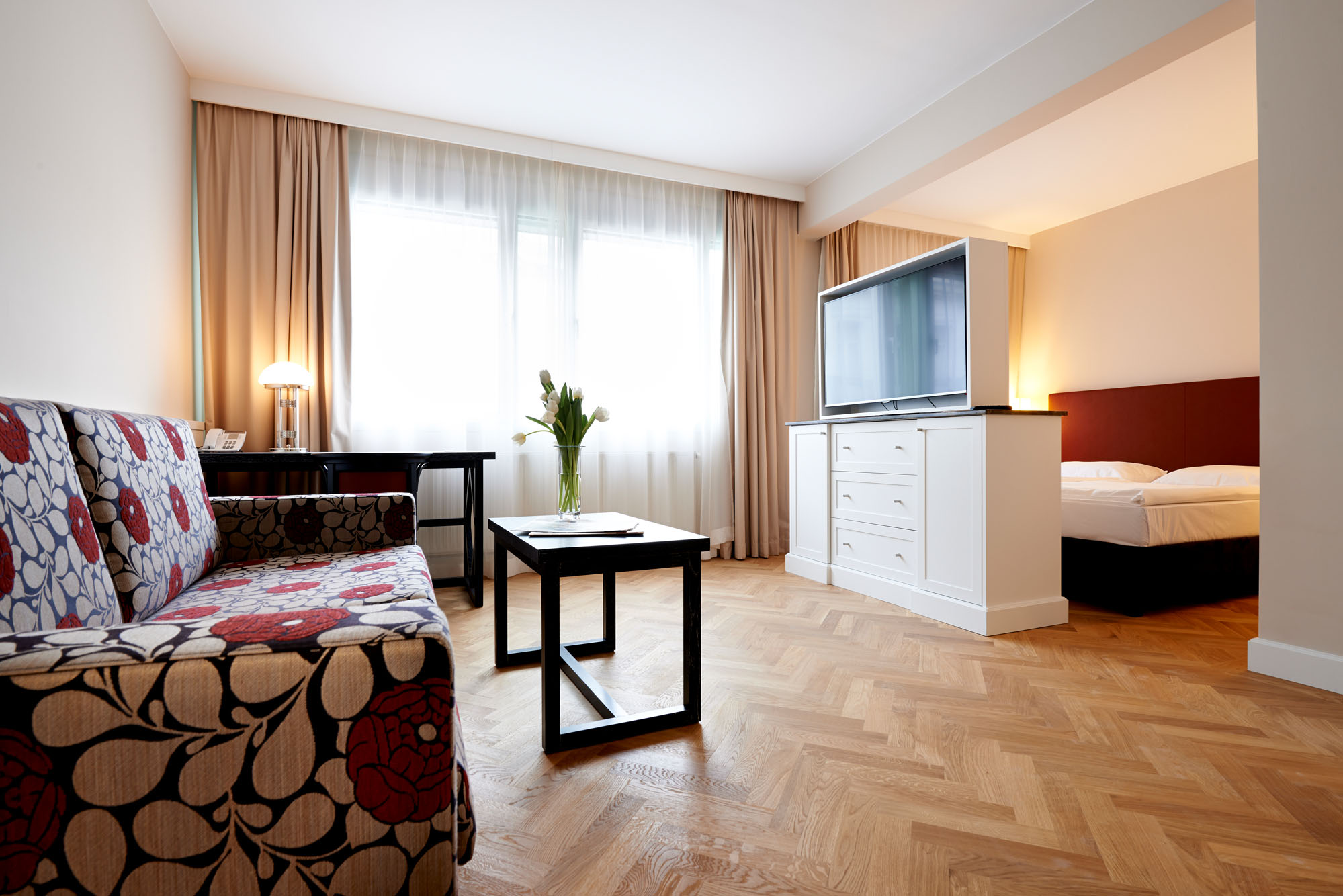 Deluxe Studio Triple Apartment mit Ausziehcouch und Doppelbett